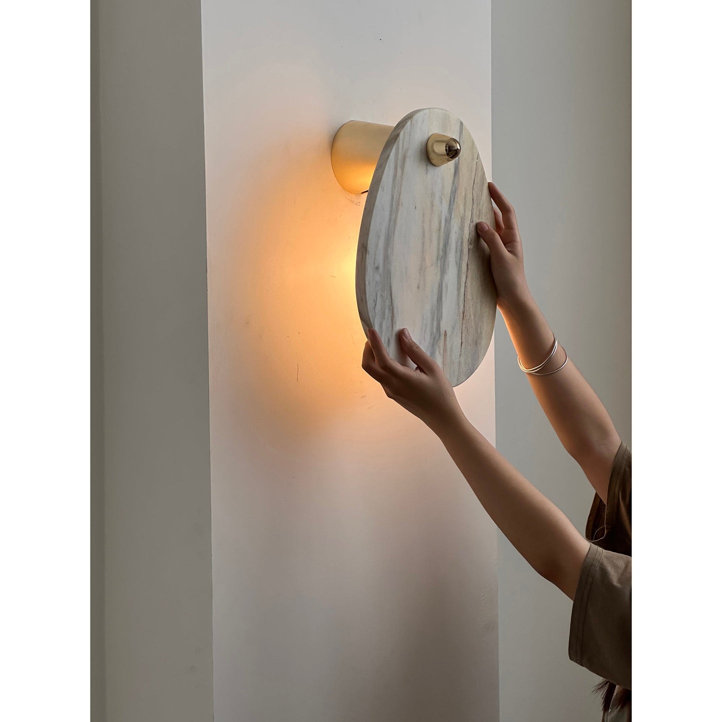 Aurora Marble Wall Lamp | Luxury Bulgari Purple & Jade Stone Sconce