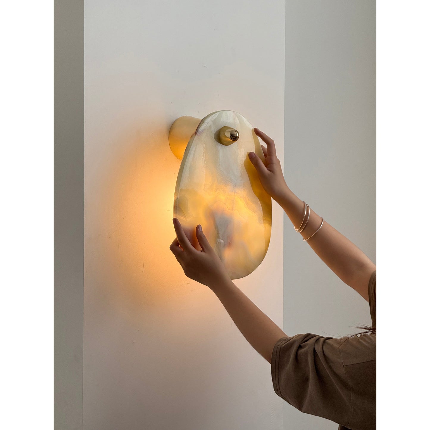 Aurora Marble Wall Lamp | Luxury Bulgari Purple & Jade Stone Sconce