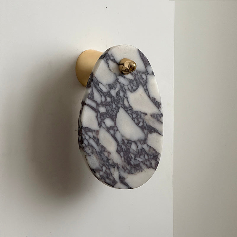 Aurora Marble Wall Lamp | Luxury Bulgari Purple & Jade Stone Sconce