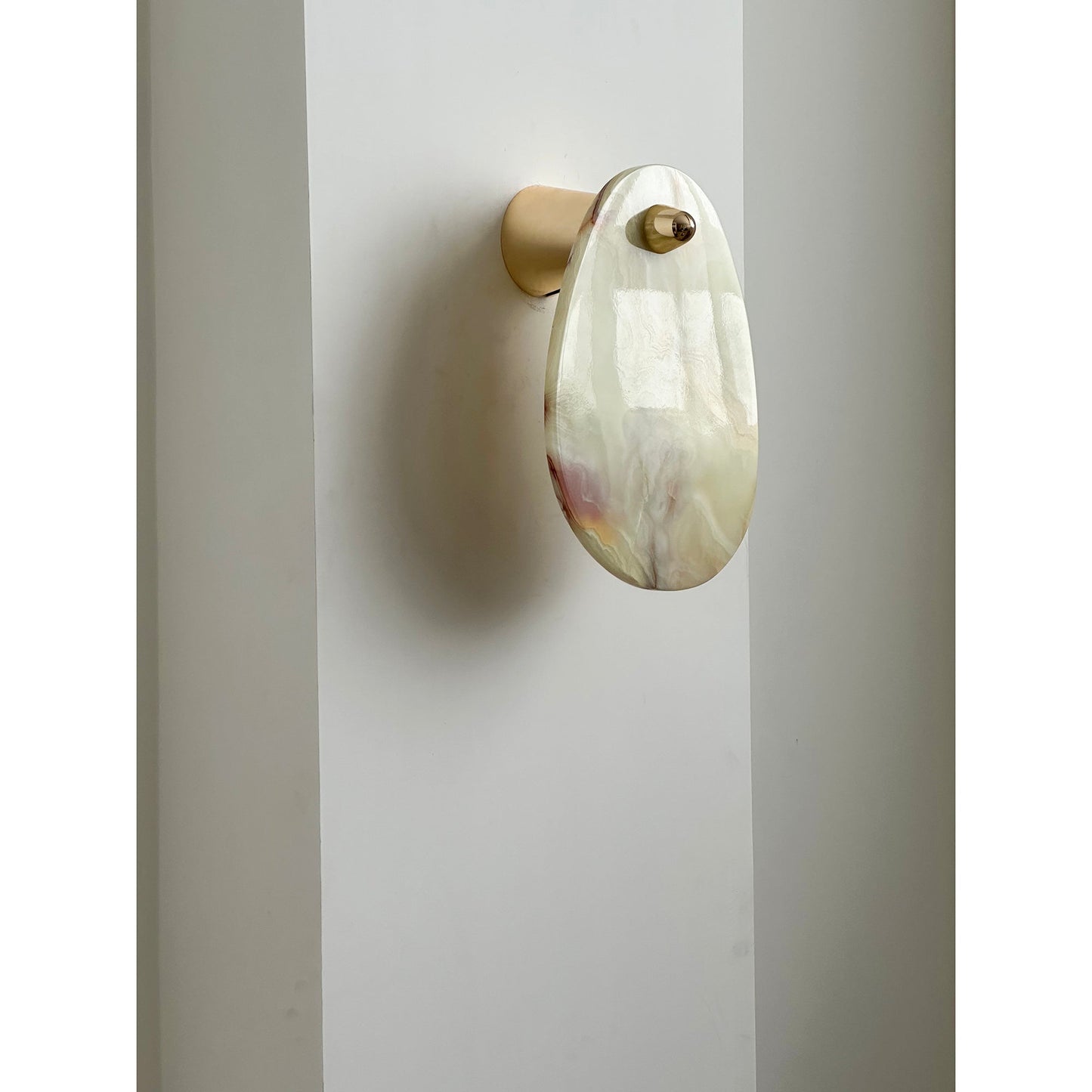 Aurora Marble Wall Lamp | Luxury Bulgari Purple & Jade Stone Sconce