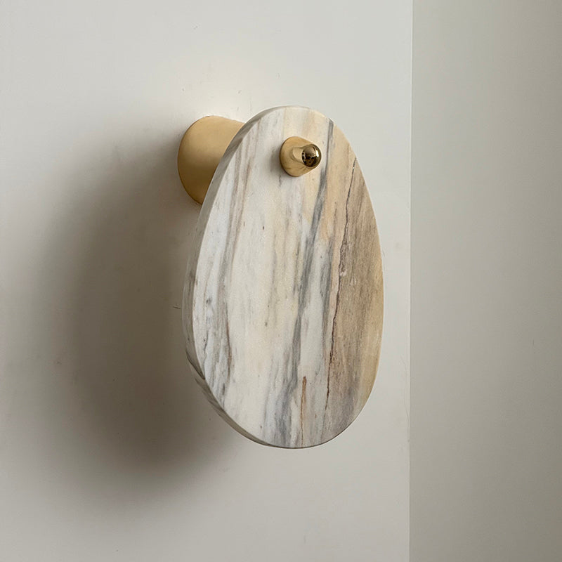 Aurora Marble Wall Lamp | Luxury Bulgari Purple & Jade Stone Sconce