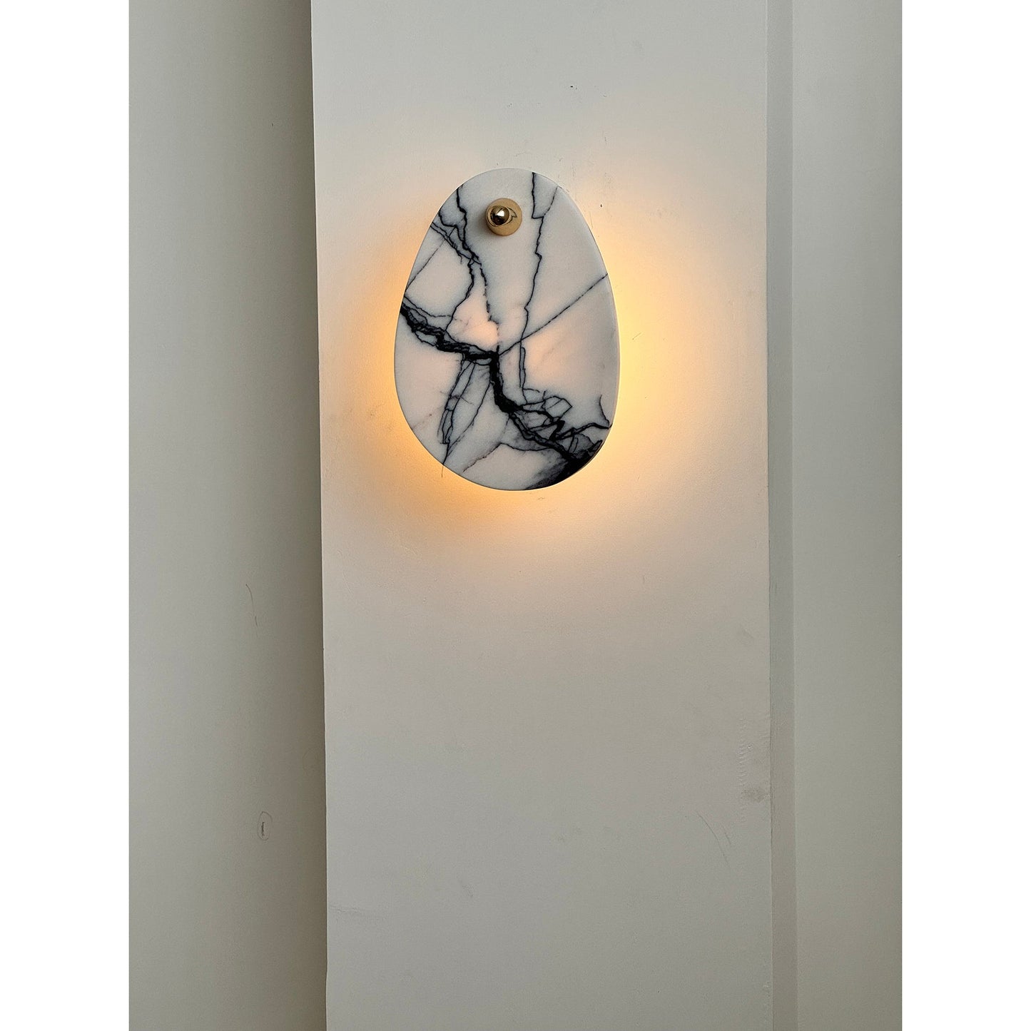 Aurora Marble Wall Lamp | Luxury Bulgari Purple & Jade Stone Sconce