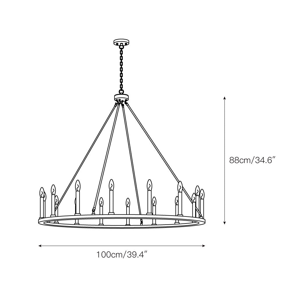 Avalee Chandelier | Modern Minimalist Multi-Light Metal Pendant