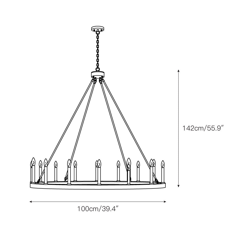Avalee Chandelier | Modern Minimalist Multi-Light Metal Pendant