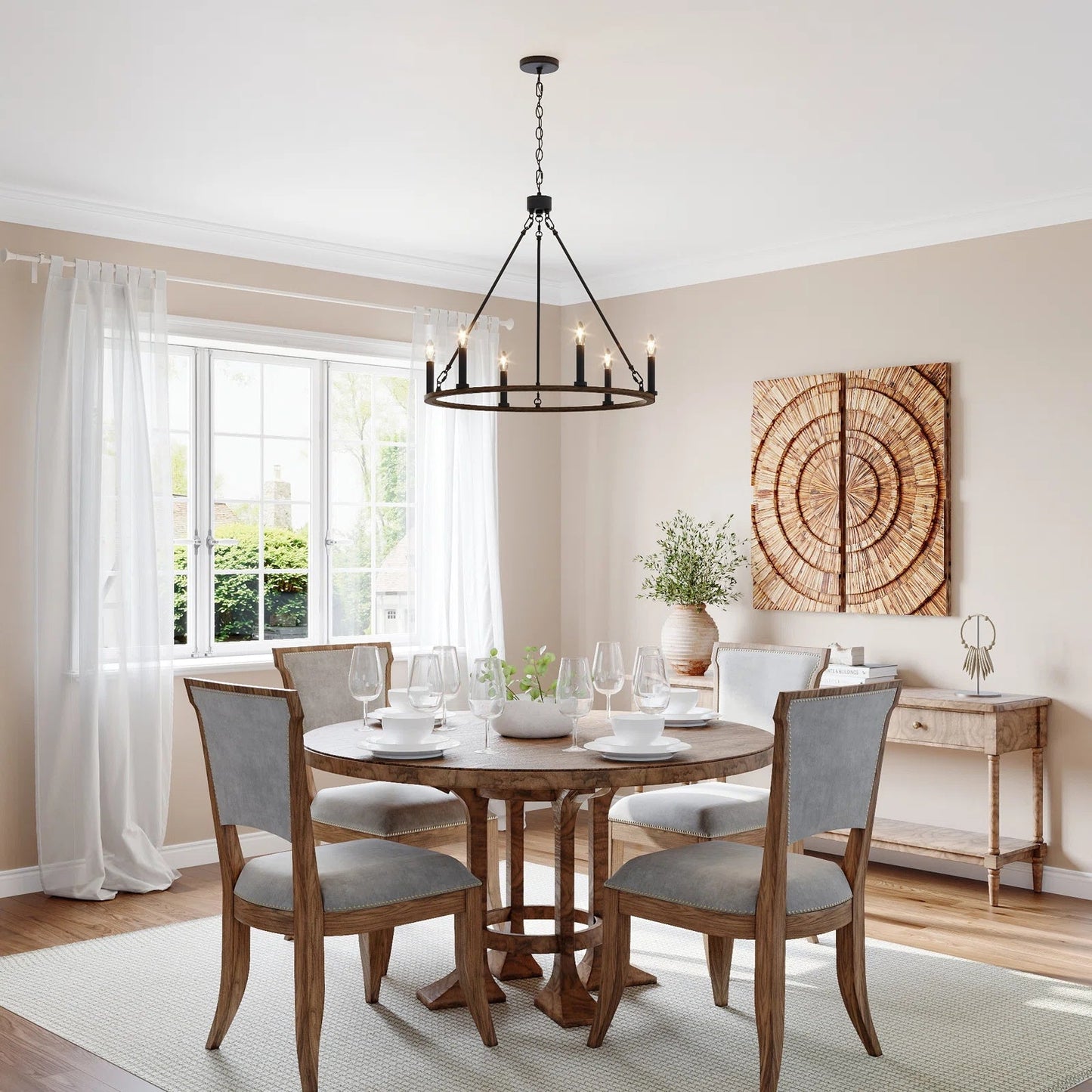 Avalee Chandelier | Modern Minimalist Multi-Light Metal Pendant