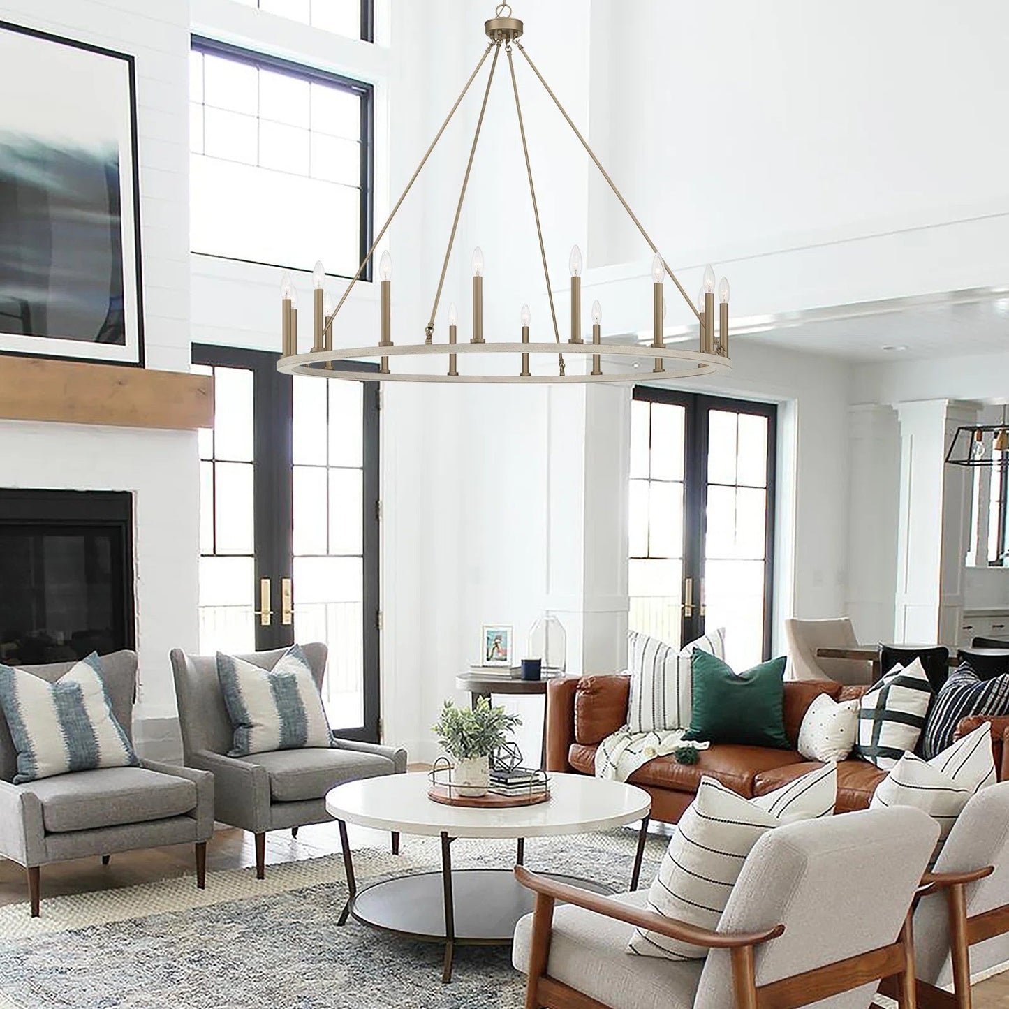 Avalee Chandelier | Modern Minimalist Multi-Light Metal Pendant