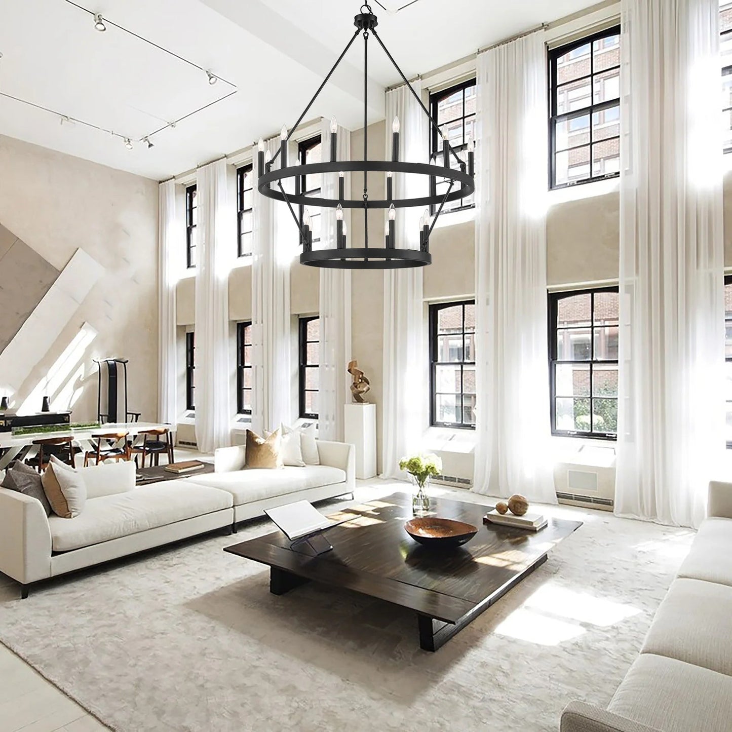Avalee Chandelier | Modern Minimalist Multi-Light Metal Pendant