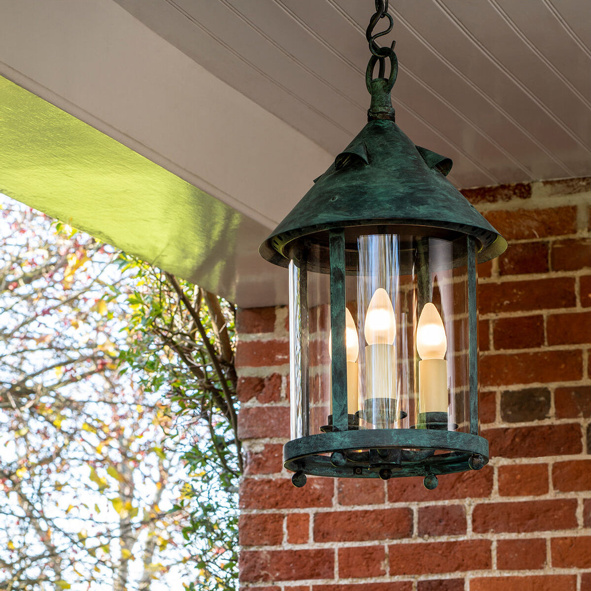 Axford Lantern Pendant | 19th Century Antique Style Outdoor Hanging Light
