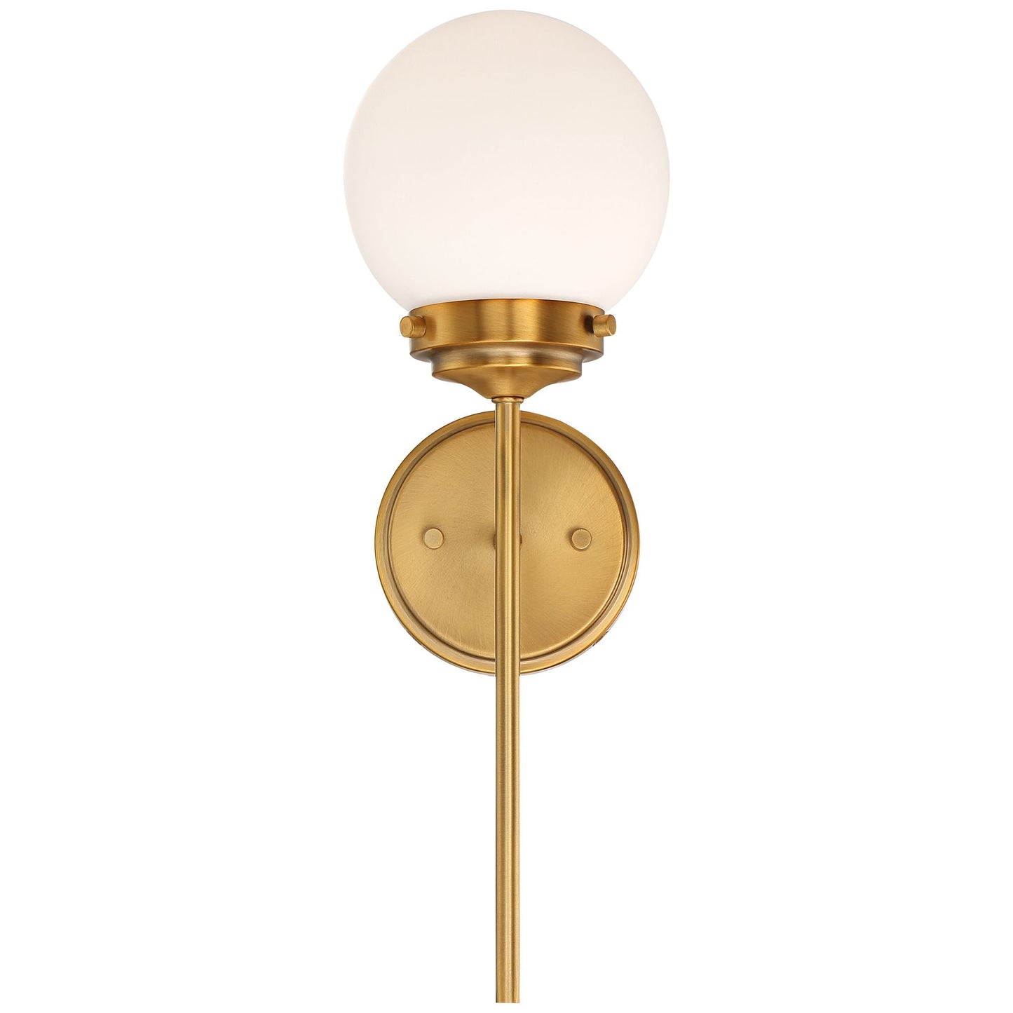 Ayva Glass Wall Lamp | Modern Minimalist Brass & Globe Glass Sconce