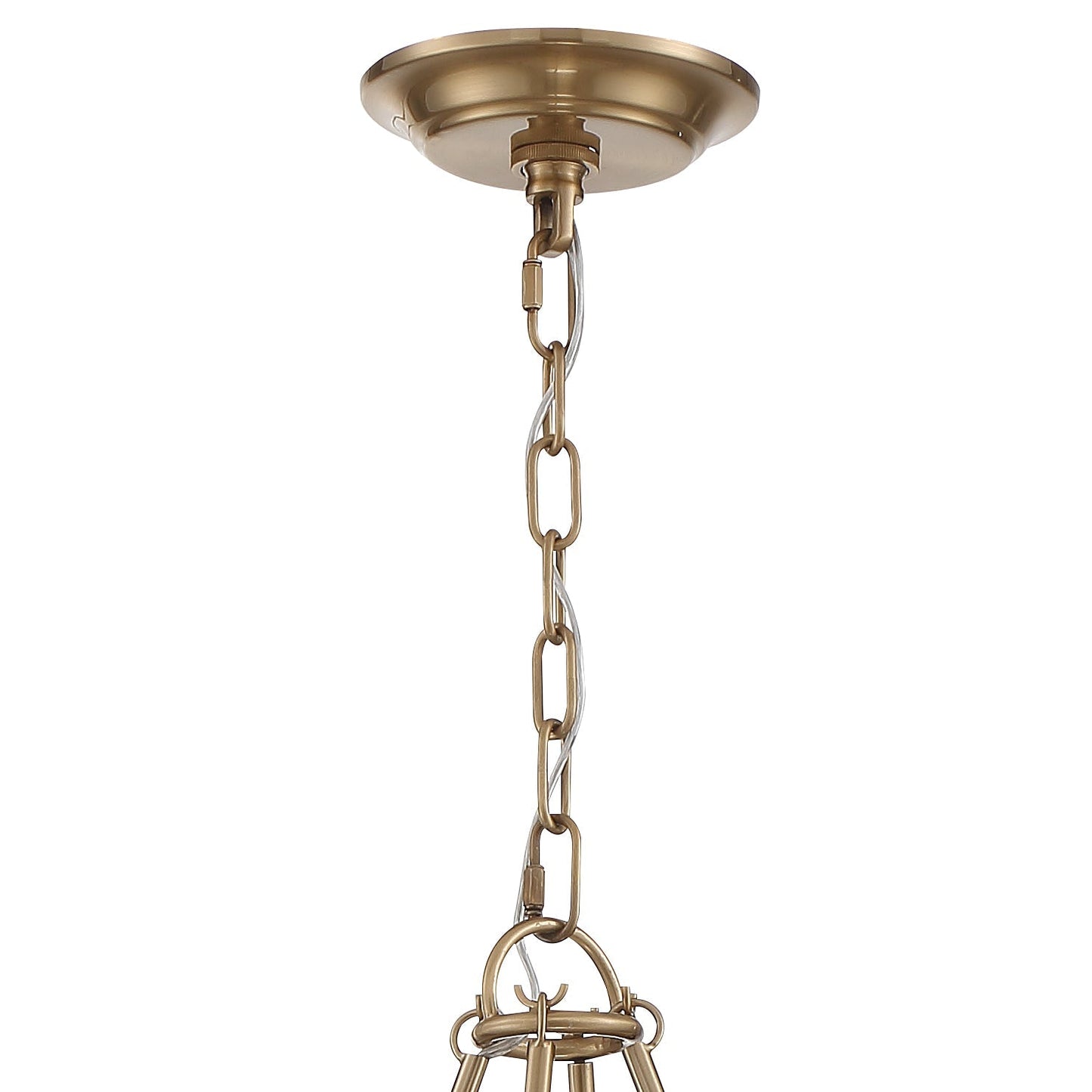 Bailey Chandelier | Modern Angular Brass 8/18-Light Candelabra Pendant