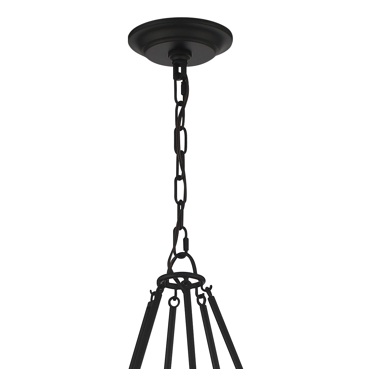 Bailey Chandelier | Modern Angular Brass 8/18-Light Candelabra Pendant