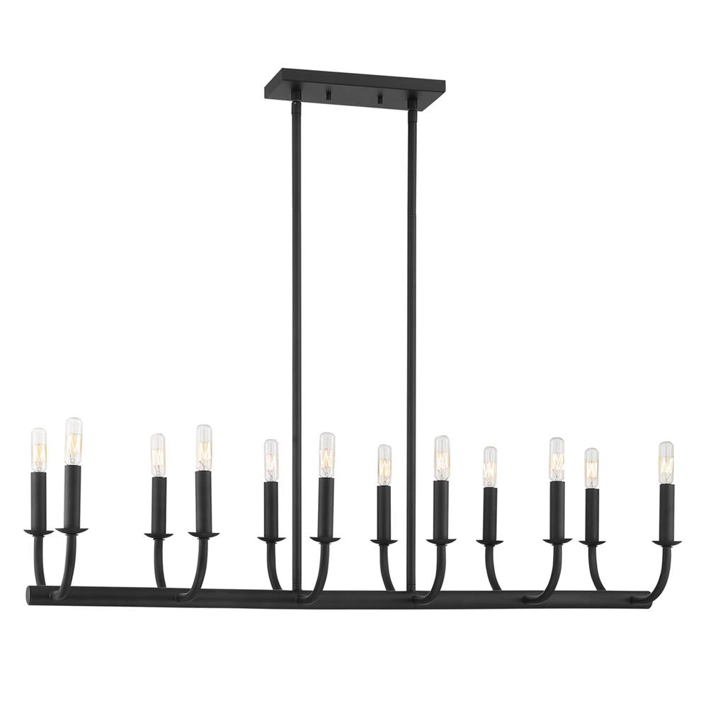 Bailey Chandelier | Modern Angular Brass 8/18-Light Candelabra Pendant