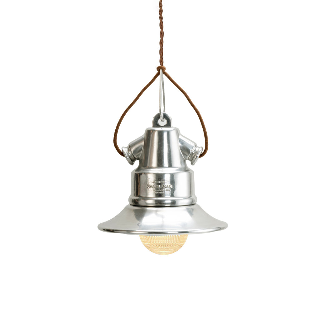 Baliga Pendant Lamp | Modern Minimalist Chrome & Glass Hanging Light