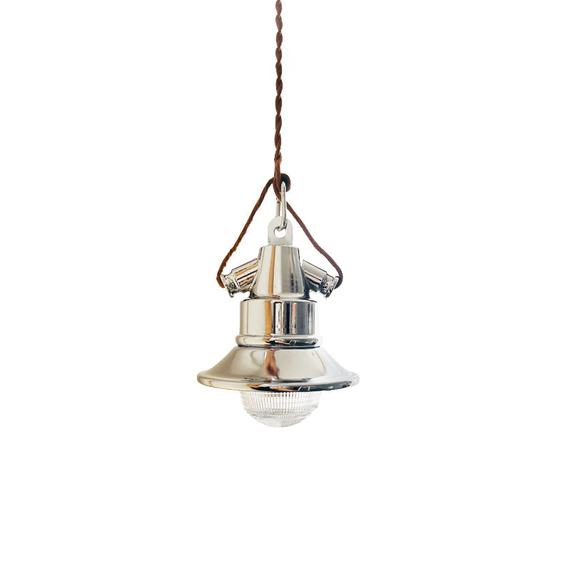 Baliga Pendant Lamp | Modern Minimalist Chrome & Glass Hanging Light
