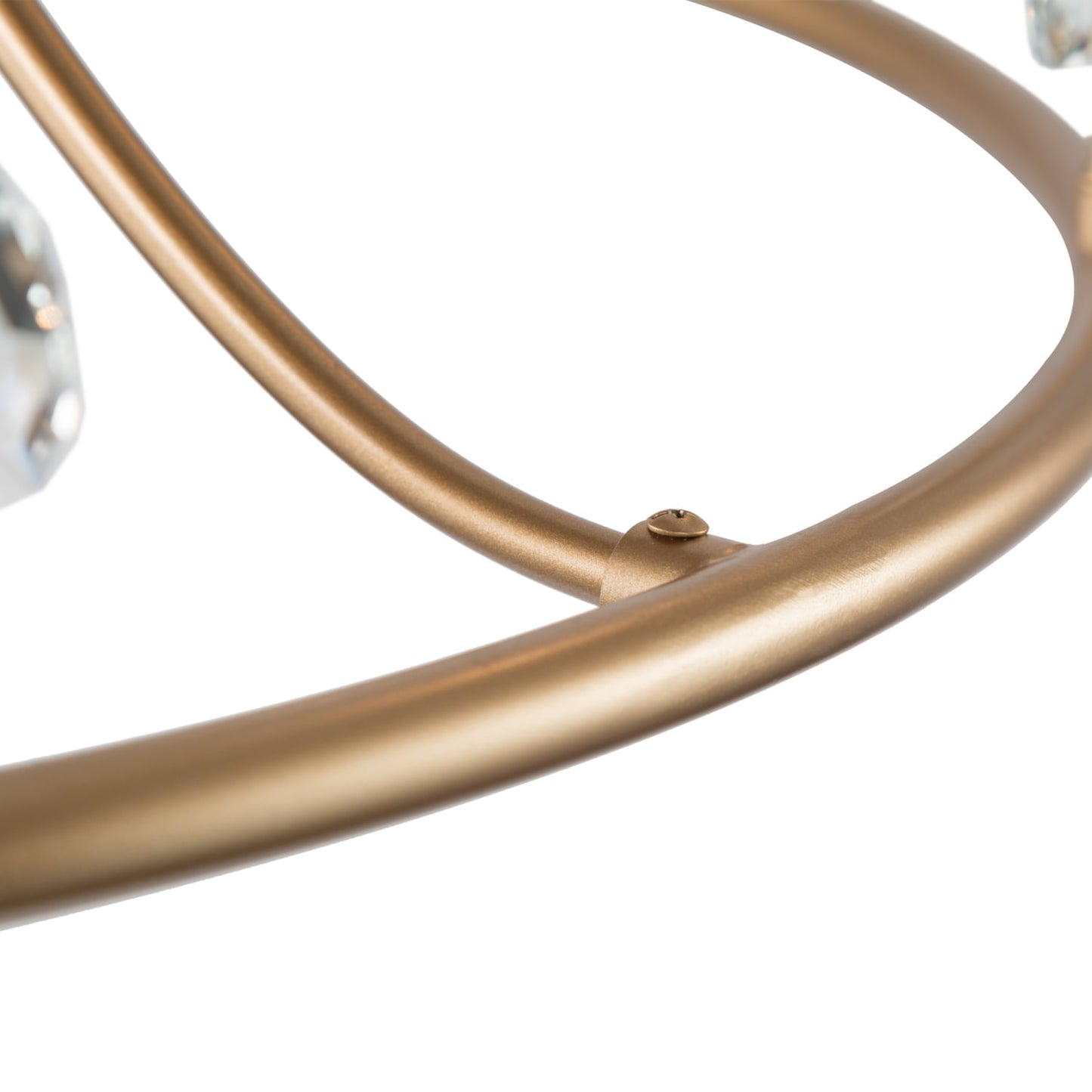 Barbados Chandelier | Modern Brass 6-Light Crystal Drop Pendant