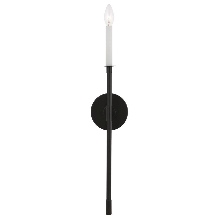 Bayview Wall Sconce | Modern Minimalist Brass & White Candle Wall Lamp