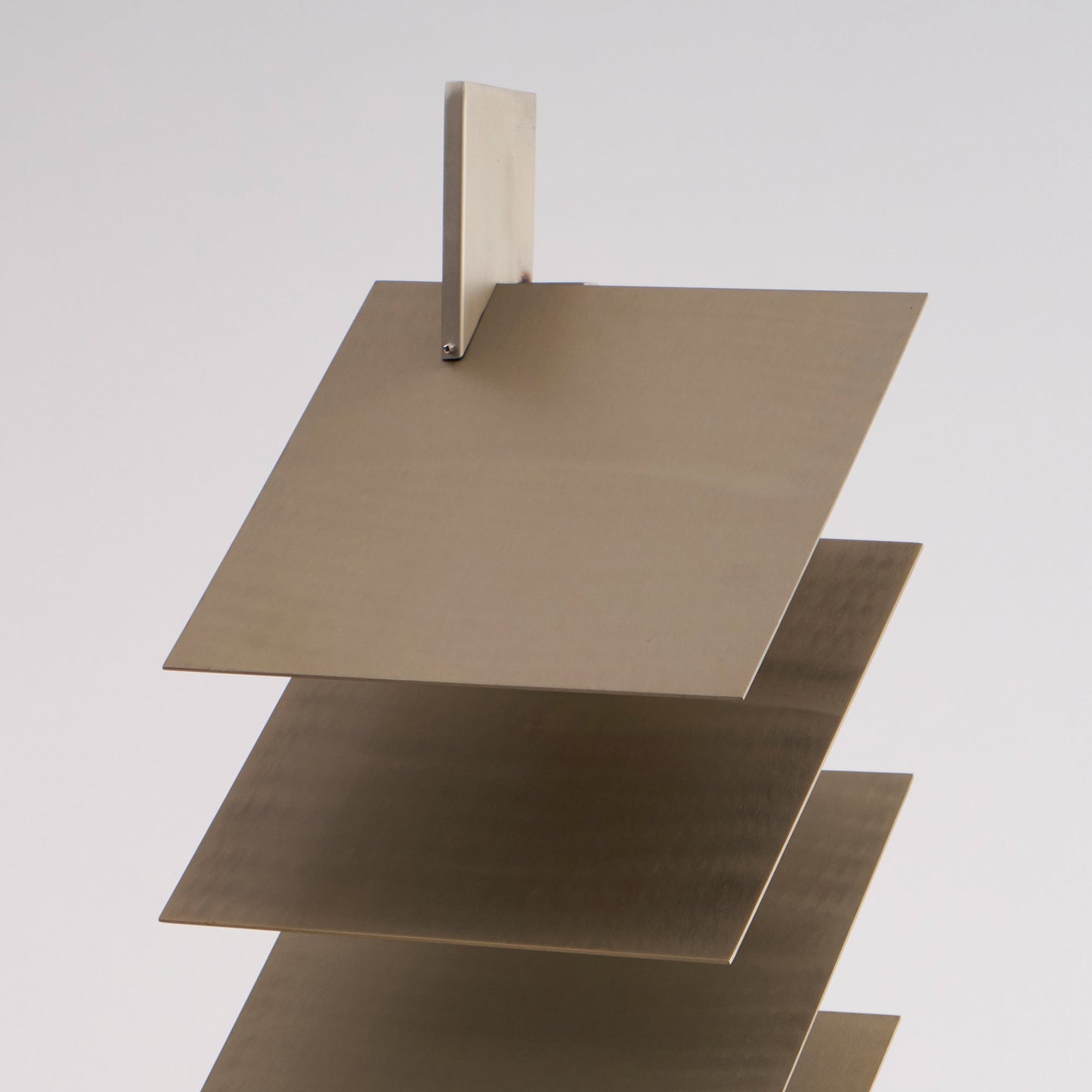 Be Patient Floor Lamp | Industrial Stainless Steel & Aluminum Louvered Light