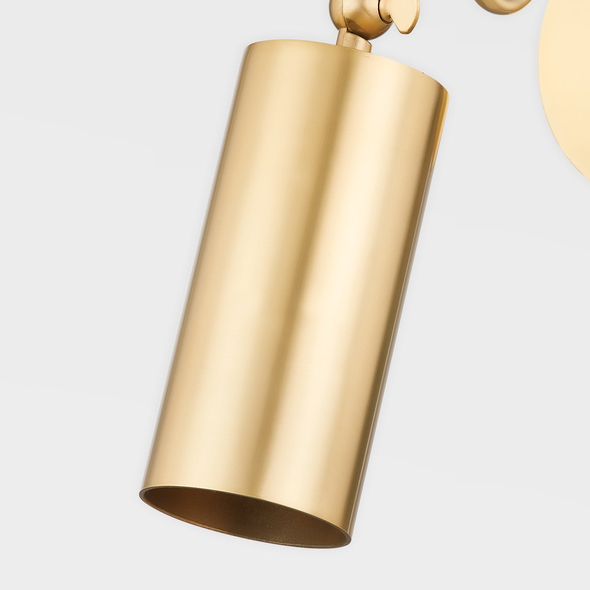 Bea Wall Sconce | Modern Undulating Arm Brass & Fabric Wall Lamp