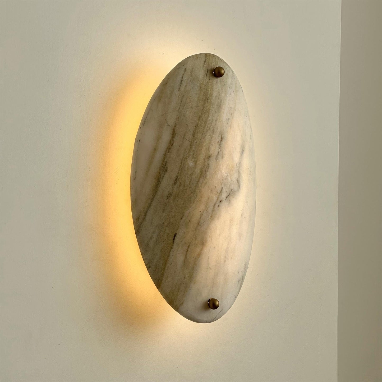 Bekki Alabaster Wall Lamp | Modern Minimalist Natural Stone LED Sconce