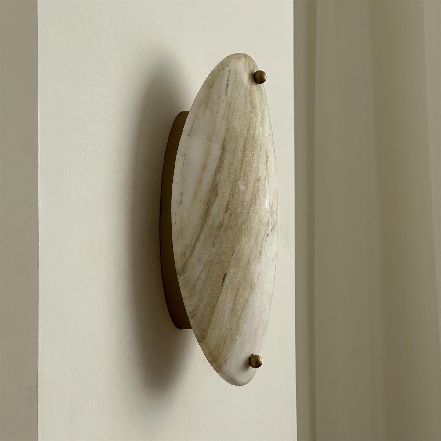 Bekki Alabaster Wall Lamp | Modern Minimalist Natural Stone LED Sconce