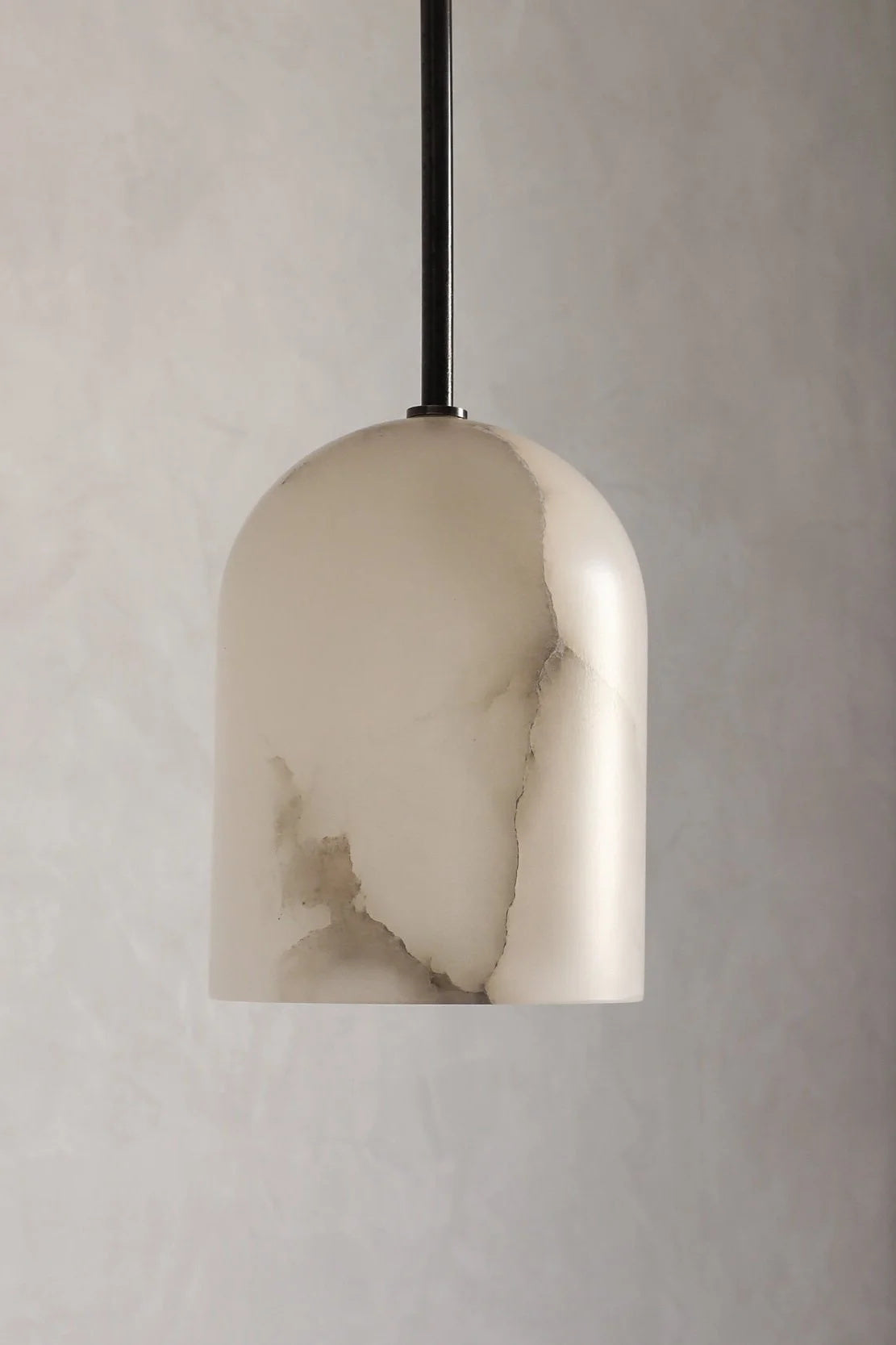 Belfry Arm Alabaster Sconce | Tall 100cm Natural Stone Wall Lamp