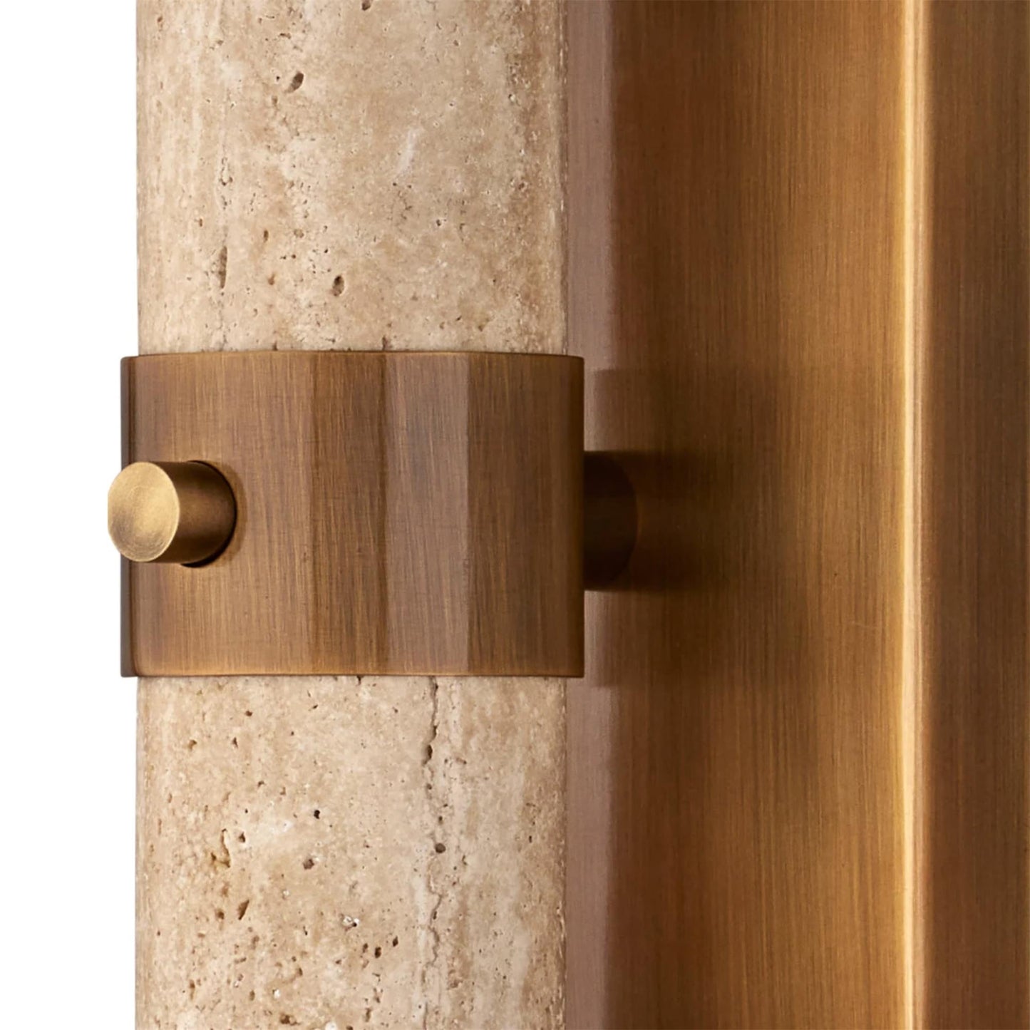 Bellini Travertine Wall Lamp | Luxury Textured Glass & Stone Sconce