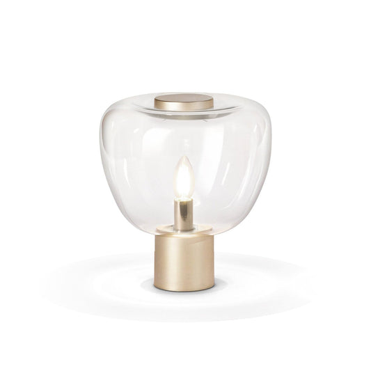 Bengt Table Lamp – Refractive Glass Bubble & Mirror Accent Table Light