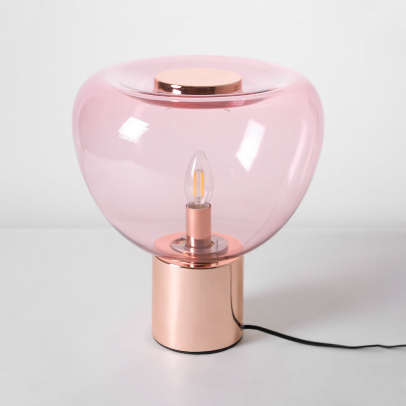 Bengt Table Lamp – Refractive Glass Bubble & Mirror Accent Table Light