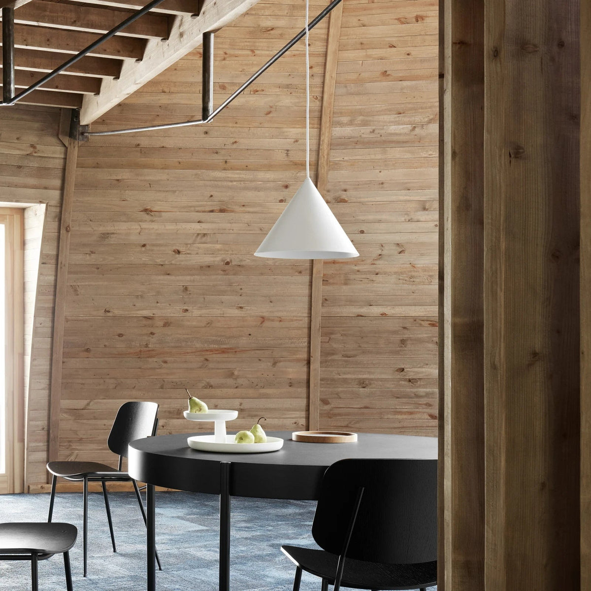 Benjamin Pendant Lamp – Minimalist Conical Metal Architectural Pendant Light