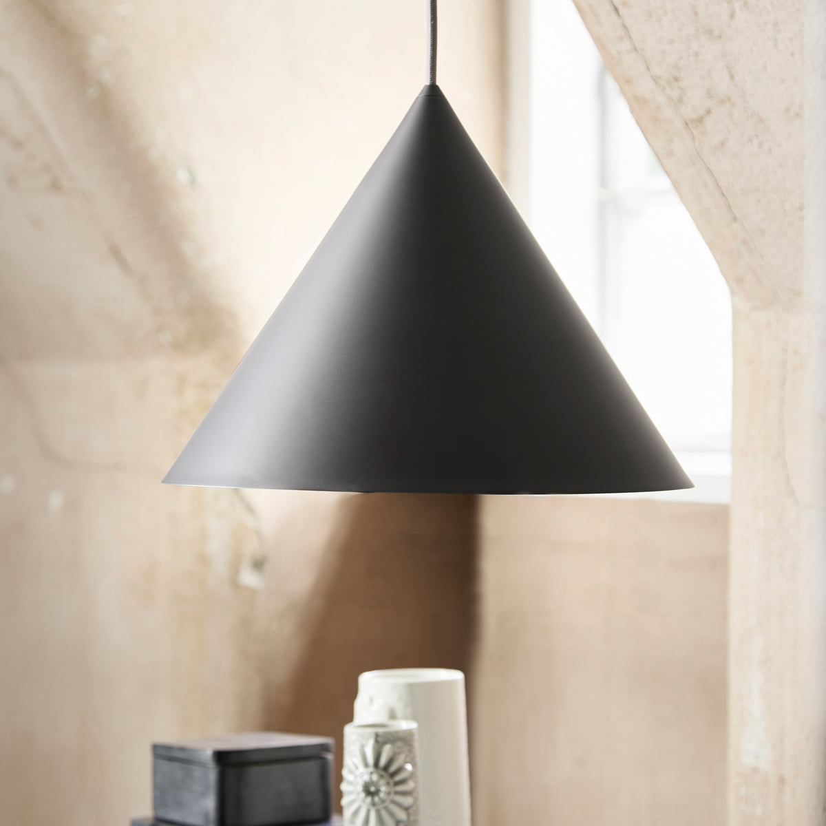 Benjamin Pendant Lamp – Minimalist Conical Metal Architectural Pendant Light