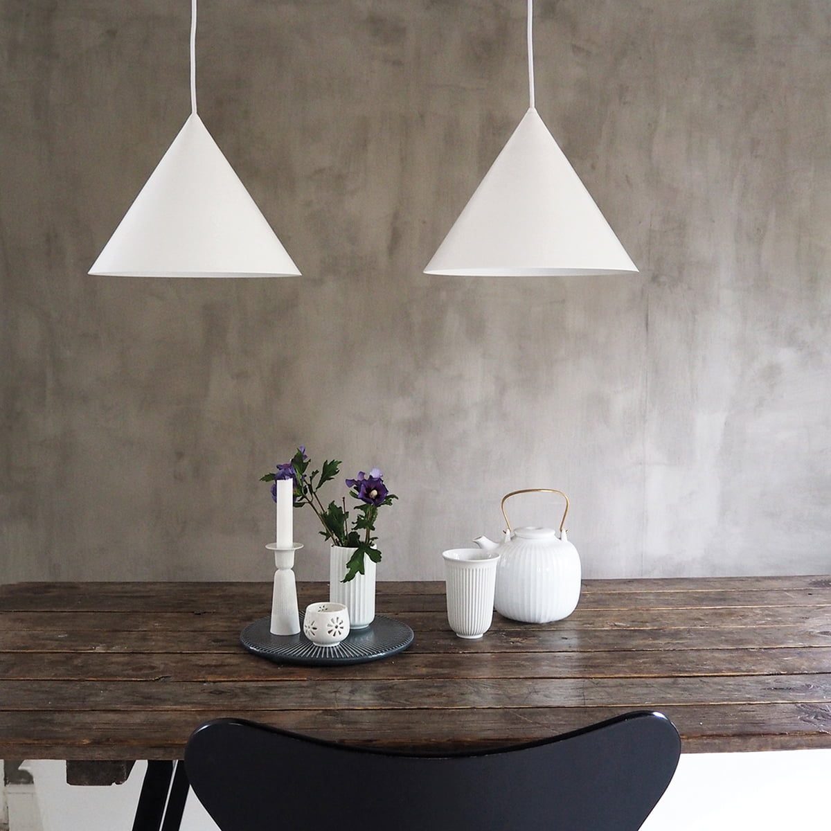 Benjamin Pendant Lamp – Minimalist Conical Metal Architectural Pendant Light
