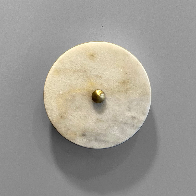 Beran Wall Lamp – Sleek Metal & Natural Marble Wall Sconce