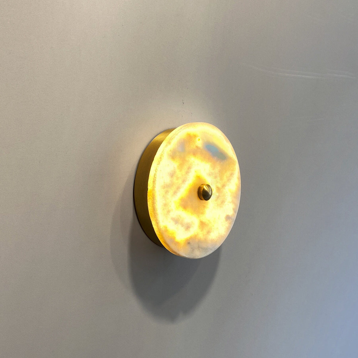 Beran Wall Lamp – Sleek Metal & Natural Marble Wall Sconce