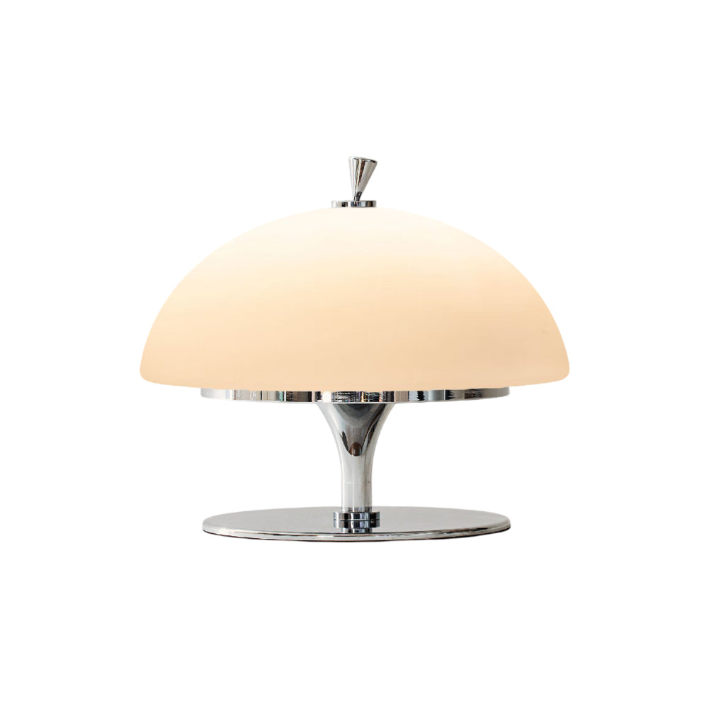 Beret Table Lamp – Rechargeable Cordless Metal & Glass Beret Accent Light