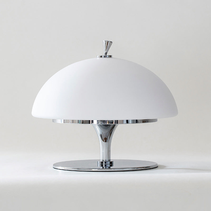 Beret Table Lamp – Rechargeable Cordless Metal & Glass Beret Accent Light