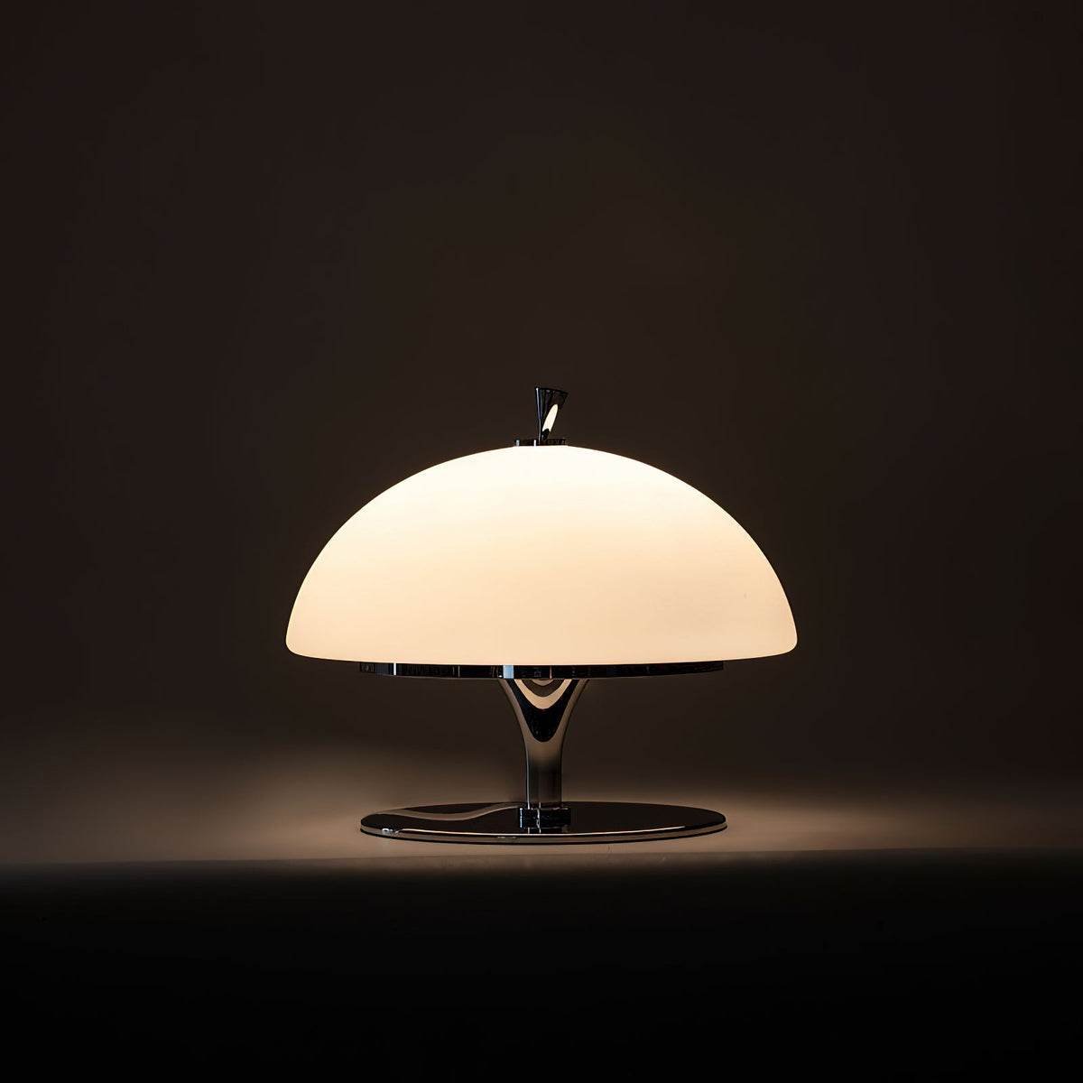 Beret Table Lamp – Rechargeable Cordless Metal & Glass Beret Accent Light