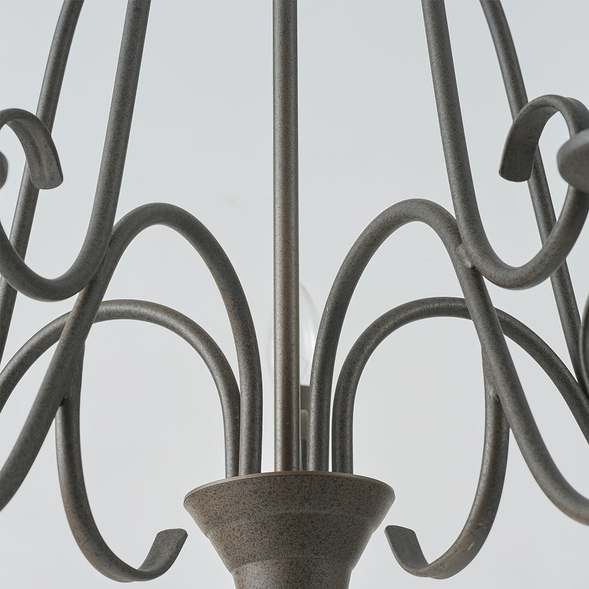 Bernice Chandelier – Contemporary Twisted-Arm Iron Candelabra Chandelier