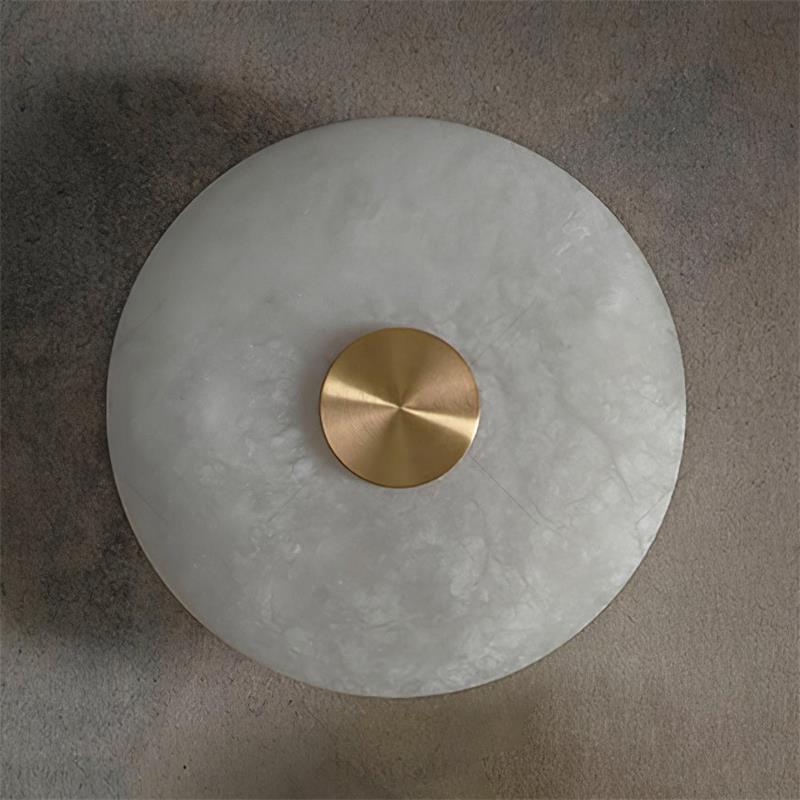 Bide Alabaster Wall Lamp – Refined Brass & Genuine Alabaster Wall Sconce
