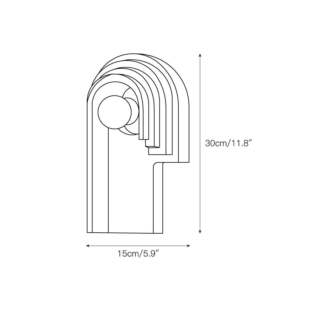 Bien Wall Lamp – Refined Natural Travertine Stone Wall Sconce