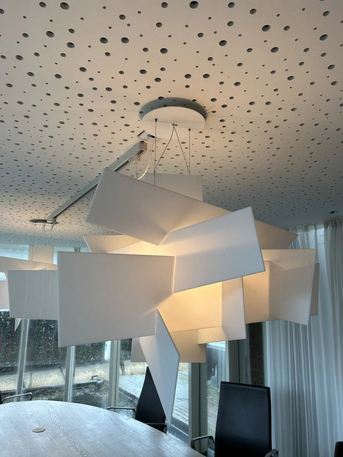 Big Bang Chandelier – Dynamic Explosive Geometric Acrylic & Steel Chandelier