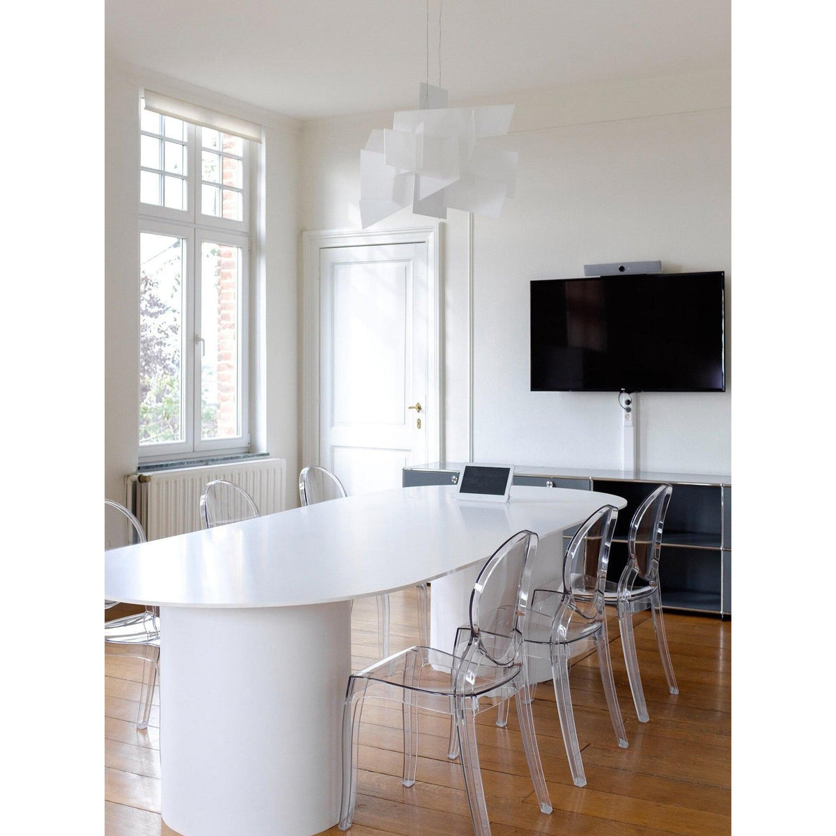 Big Bang Chandelier – Dynamic Explosive Geometric Acrylic & Steel Chandelier