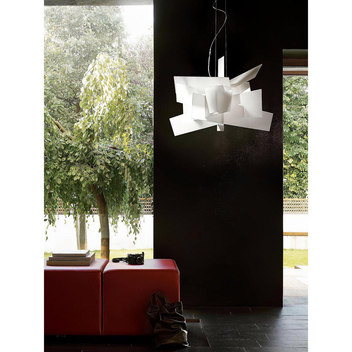Big Bang Chandelier – Dynamic Explosive Geometric Acrylic & Steel Chandelier