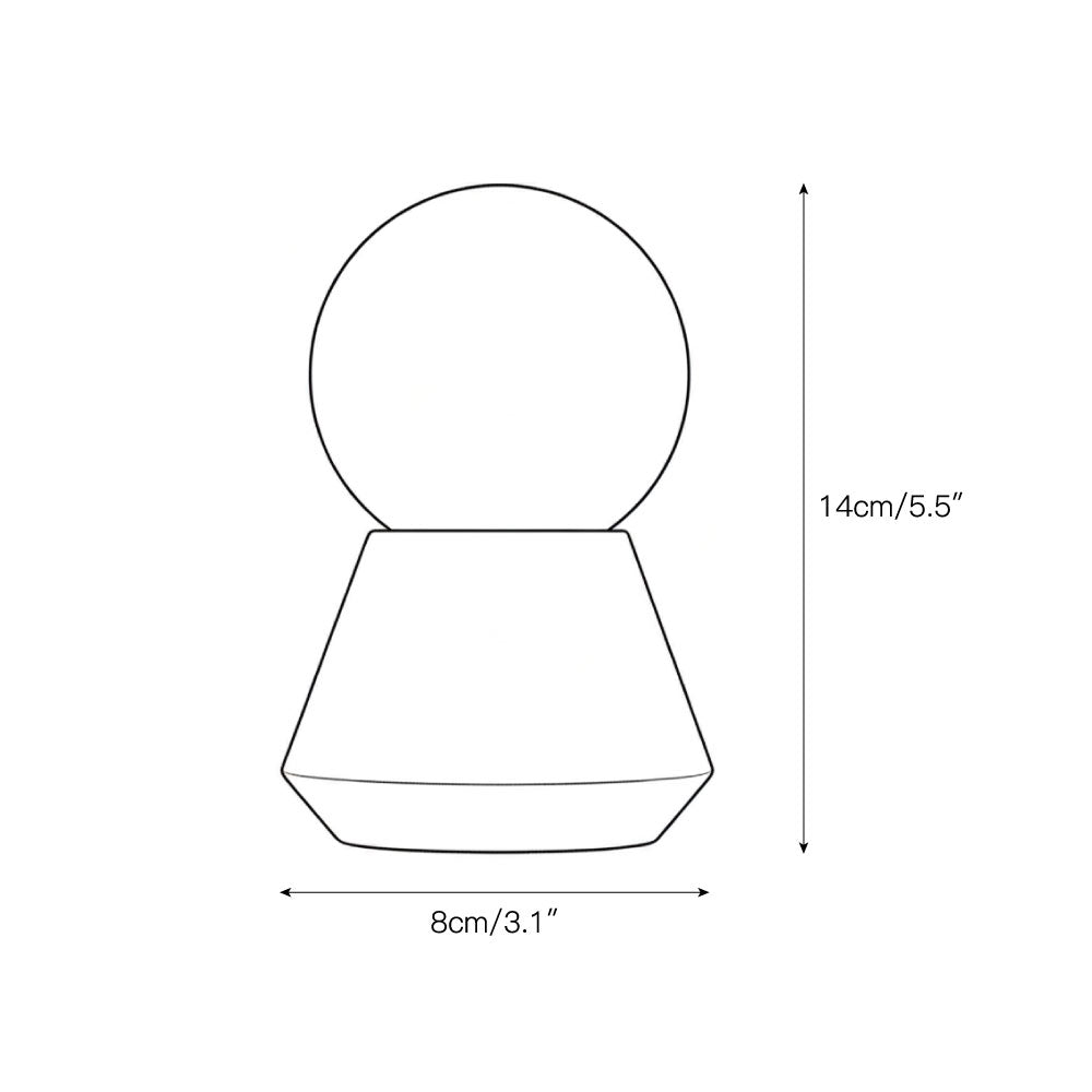 Bilia Mini Table Lamp – Rechargeable Geometric Metal & Alabaster Cordless Accent Light