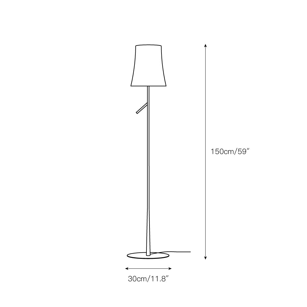 Birdie Floor Lamp – Contemporary Botanical Iron Standing Floor Light