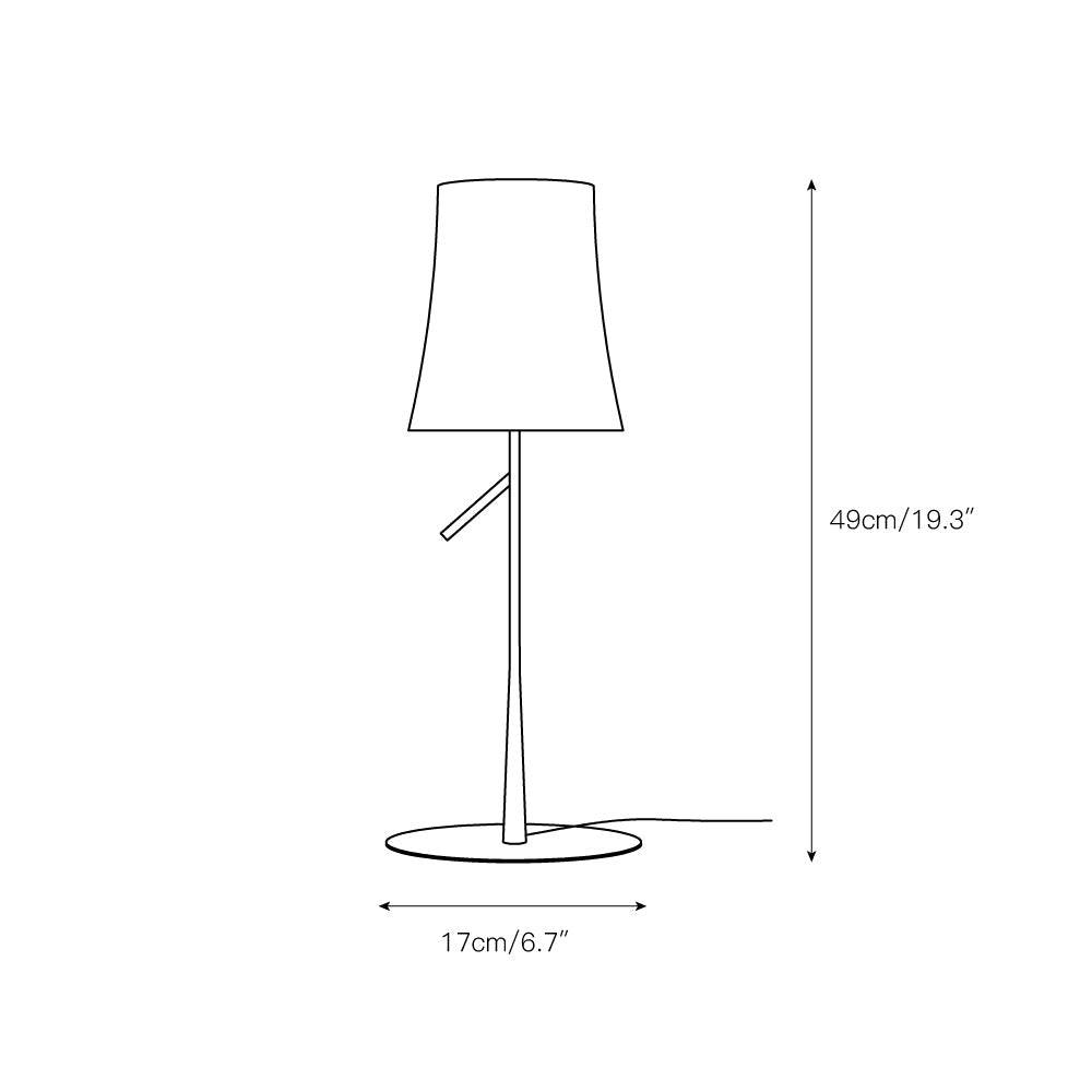 Birdie Table Lamp – Contemporary Botanical Iron Table & Accent Light