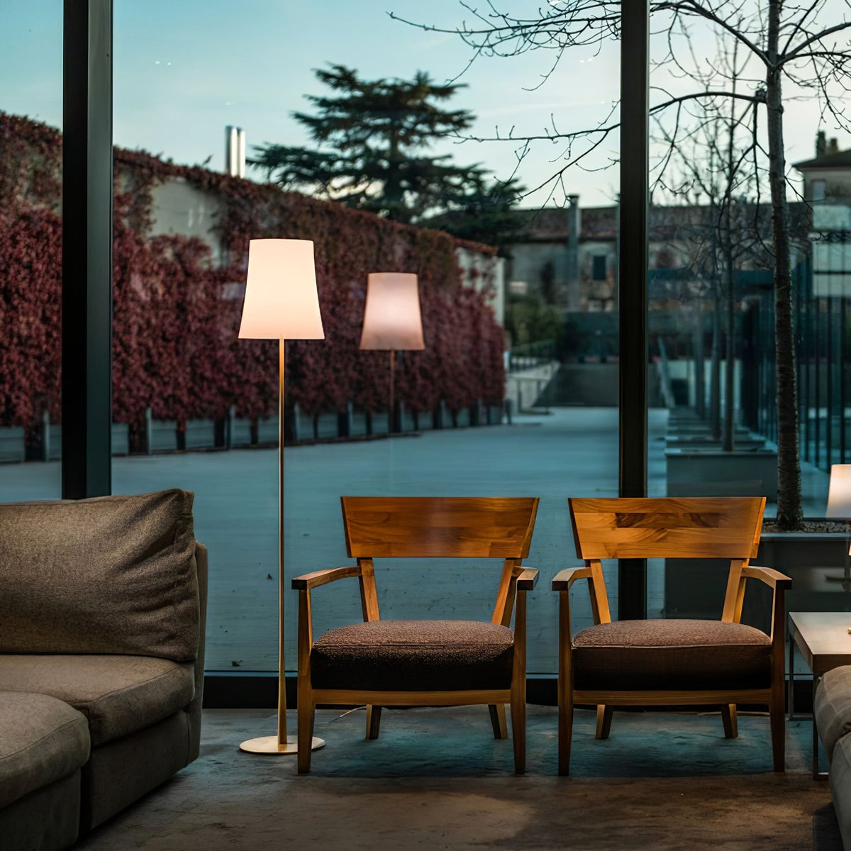 Birdie Floor Lamp – Contemporary Botanical Iron Standing Floor Light