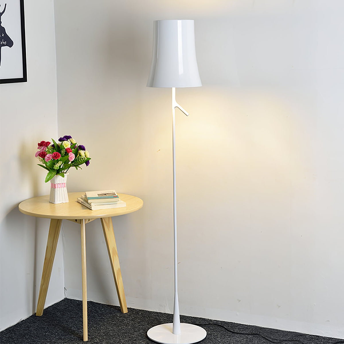 Birdie Floor Lamp – Contemporary Botanical Iron Standing Floor Light