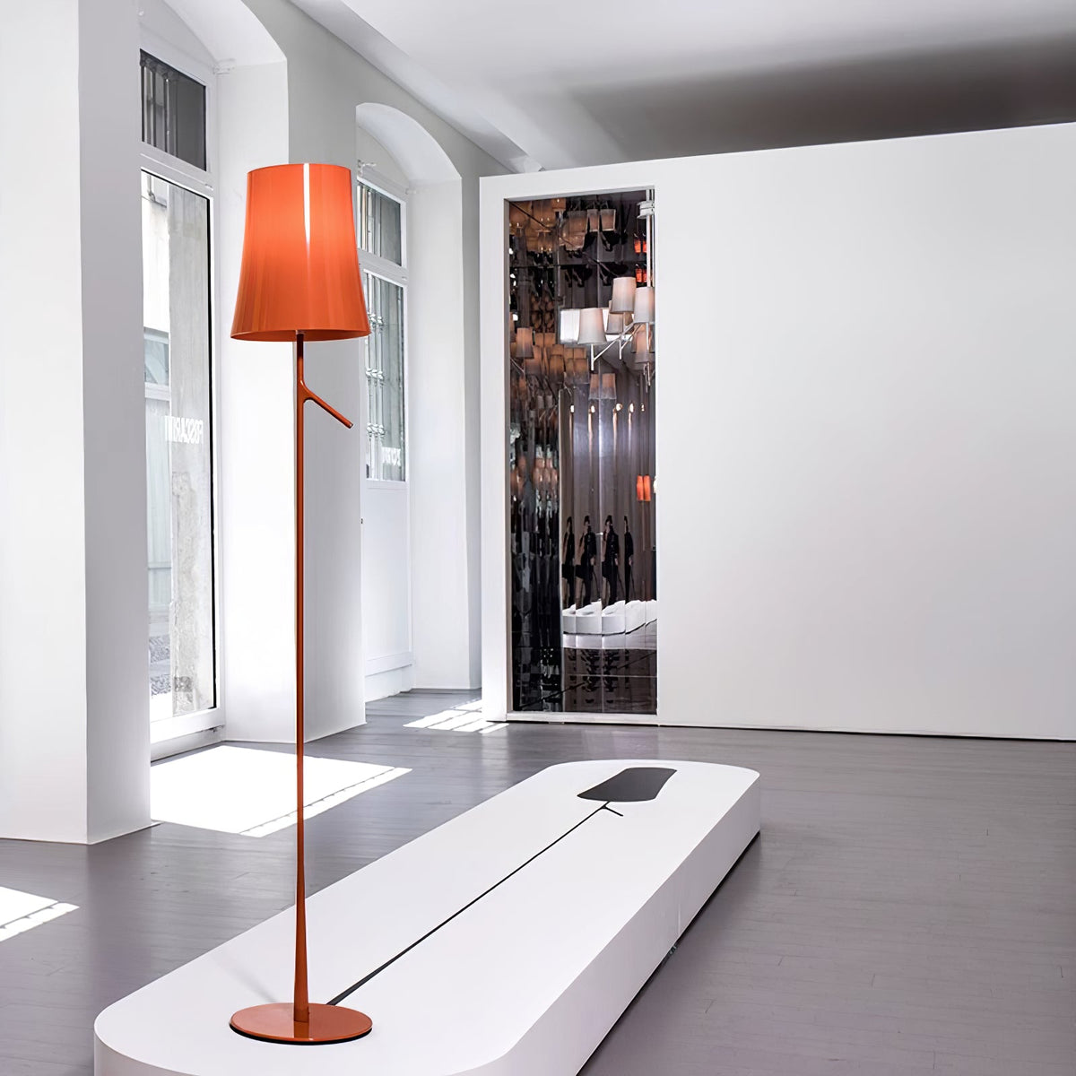 Birdie Floor Lamp – Contemporary Botanical Iron Standing Floor Light