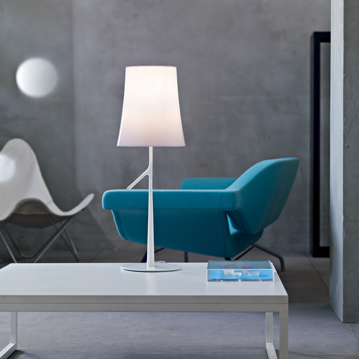Birdie Table Lamp – Contemporary Botanical Iron Table & Accent Light