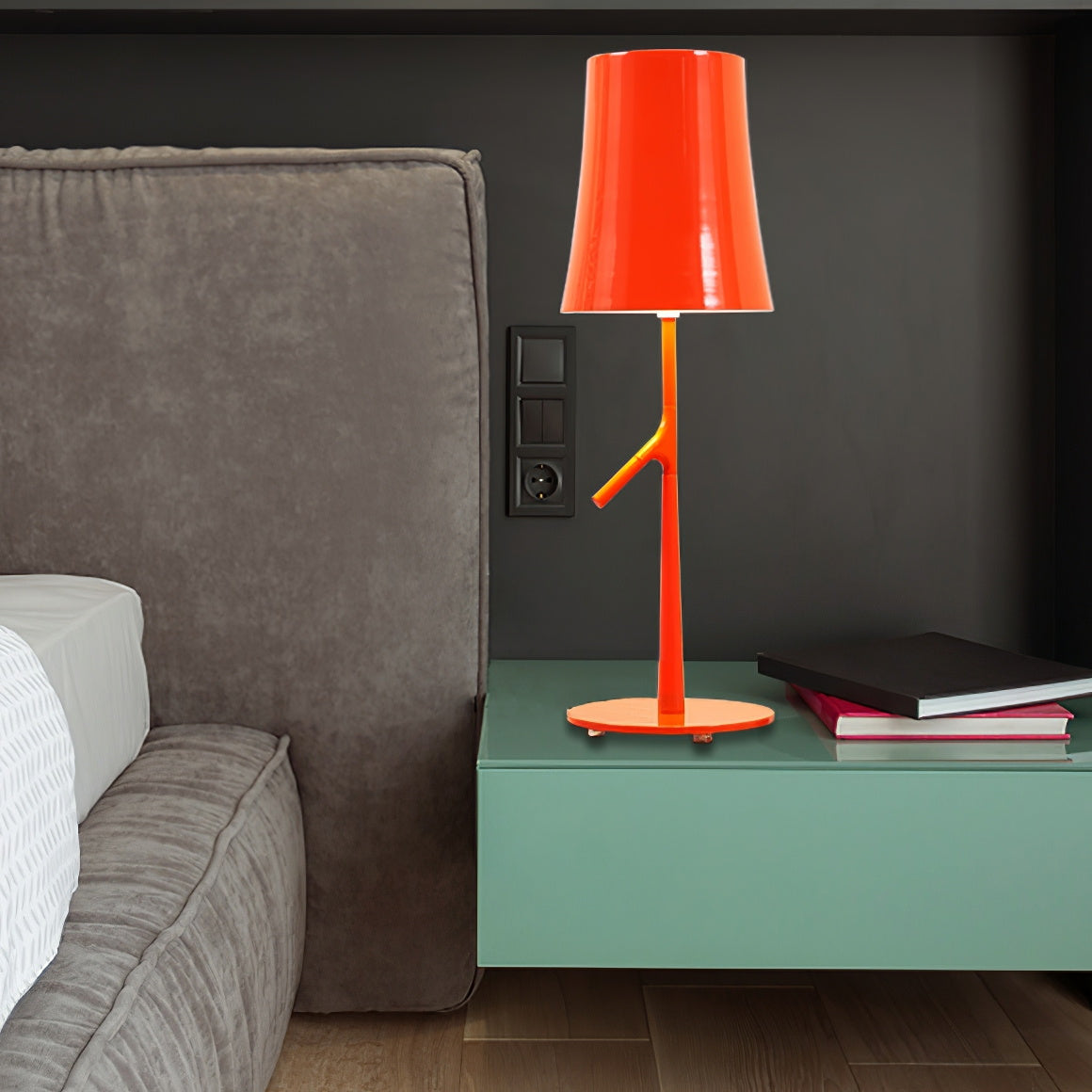 Birdie Table Lamp – Contemporary Botanical Iron Table & Accent Light